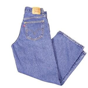 Levis 569 VTG Y2K Loose Straight Husky Jeans Mens 32x27 Fits 30x27 Blue Denim